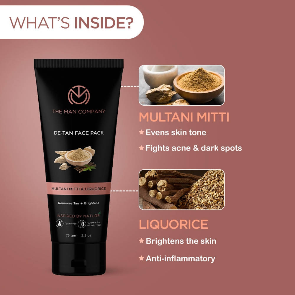 The Man Company De-Tan Face Pack - Drmedicart