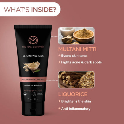 The Man Company De-Tan Face Pack - Drmedicart