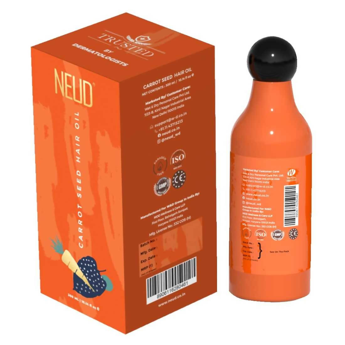 Buy Neud Carrot Seed Hair Oil from DrMediCart, Ship from India to USA