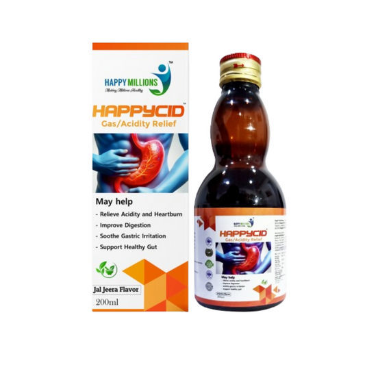 HappyMillions Cid Ayurvedic Acidity & Digestive Relief Syrup
