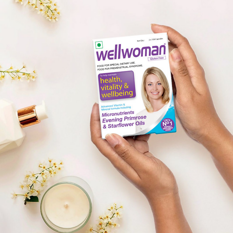 Wellwoman Supplements UK's No.1 Multivitamin Capsules For Women (Evening Primrose Oil & Starflower Oil)