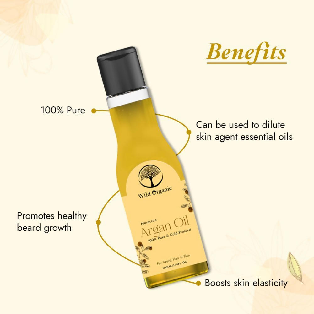 Wild Organic Cold Pressed Argan Hair Oil