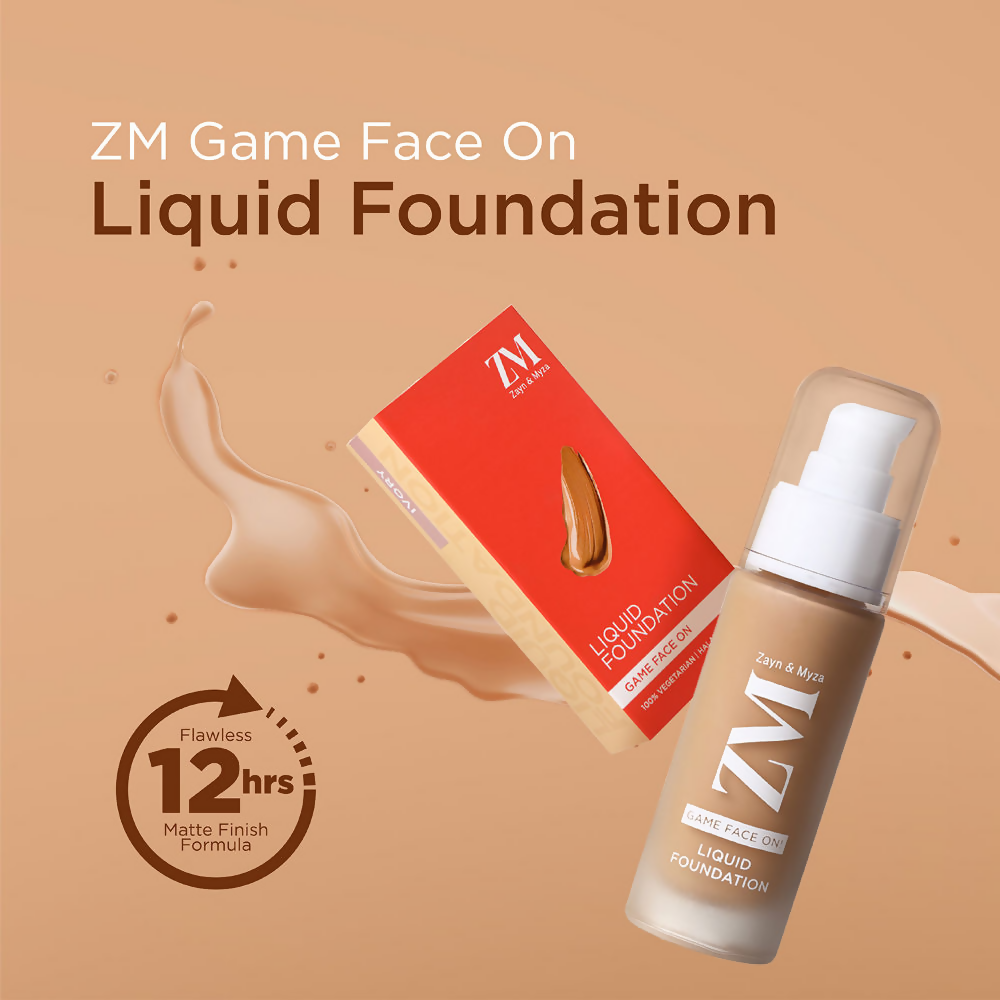 Zayn & Myza Game Face On Liquid Foundation With SPF 25  - Vanilla