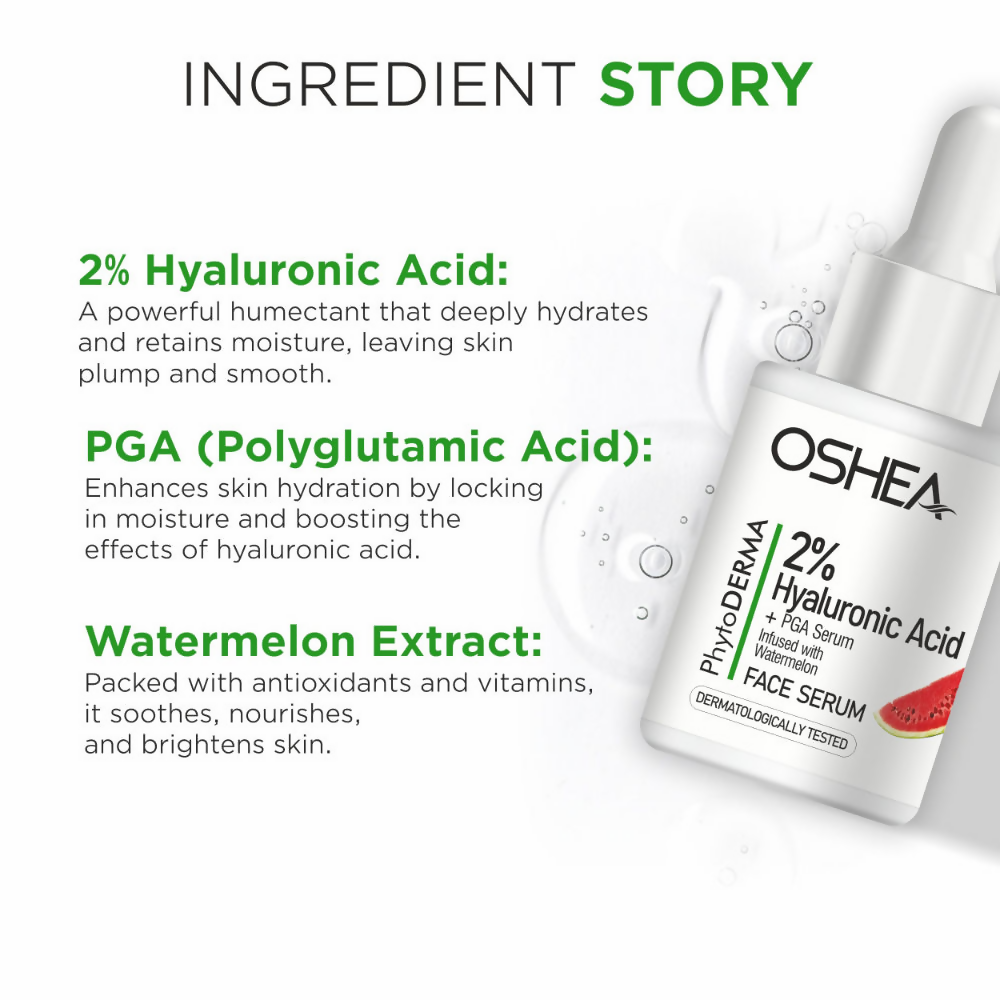 Oshea Herbals Phytoderma 2% Hyaluronic Acid Acid plus Pga Face Serum