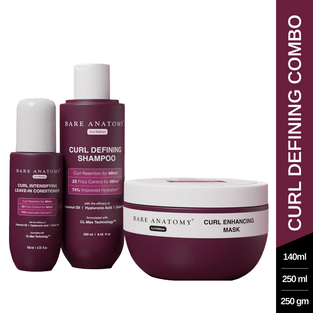 Bare Anatomy Curl Defining Shampoo + Mask + Leave In Conditioner