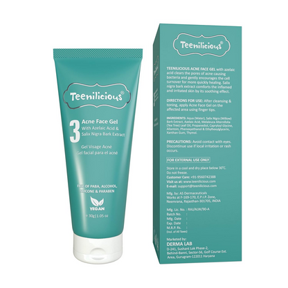 Teenilicious Anti-Acne Gel With 3% Azelaic Acid, Tea Tree Oil