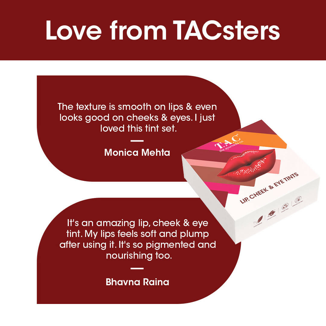 TAC - The Ayurveda Co. Lip, Cheek & Eye Tints Magic Combo Box - DrMediCart