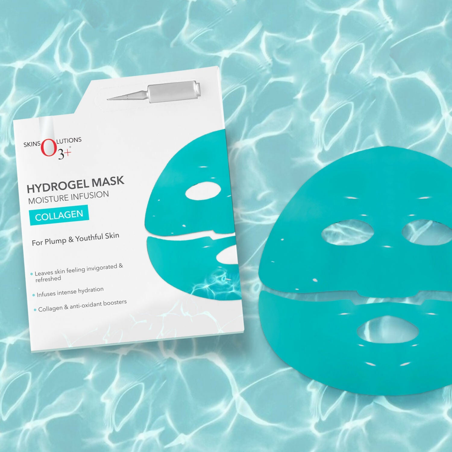 Professional O3+ Collagen Hydrogel Facial Mask For Bright & Plump Skin