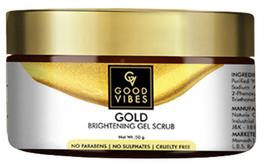 Buy Good Vibes Gold Brightening Gel Scrub from DrMediCart, Ship from India to USA