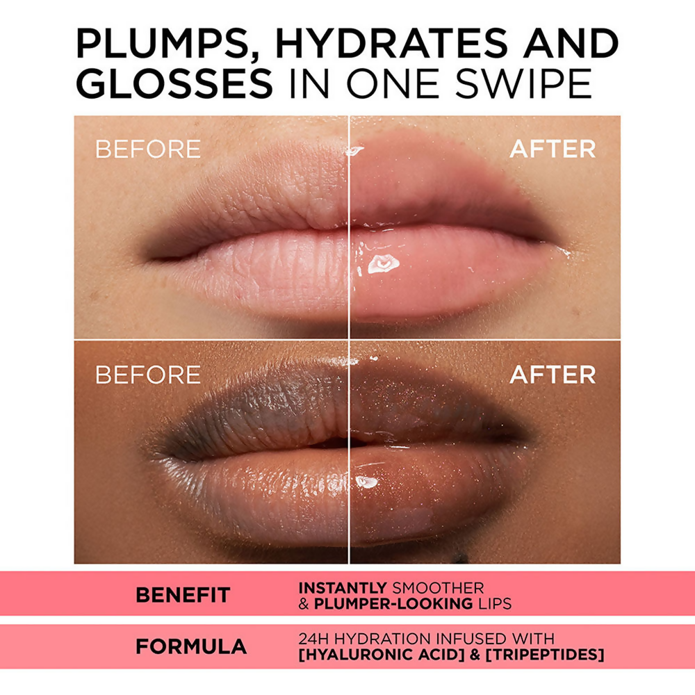 L'Oreal Paris Plump Ambition Hyaluron Lip Oil - 641 Latte Glace