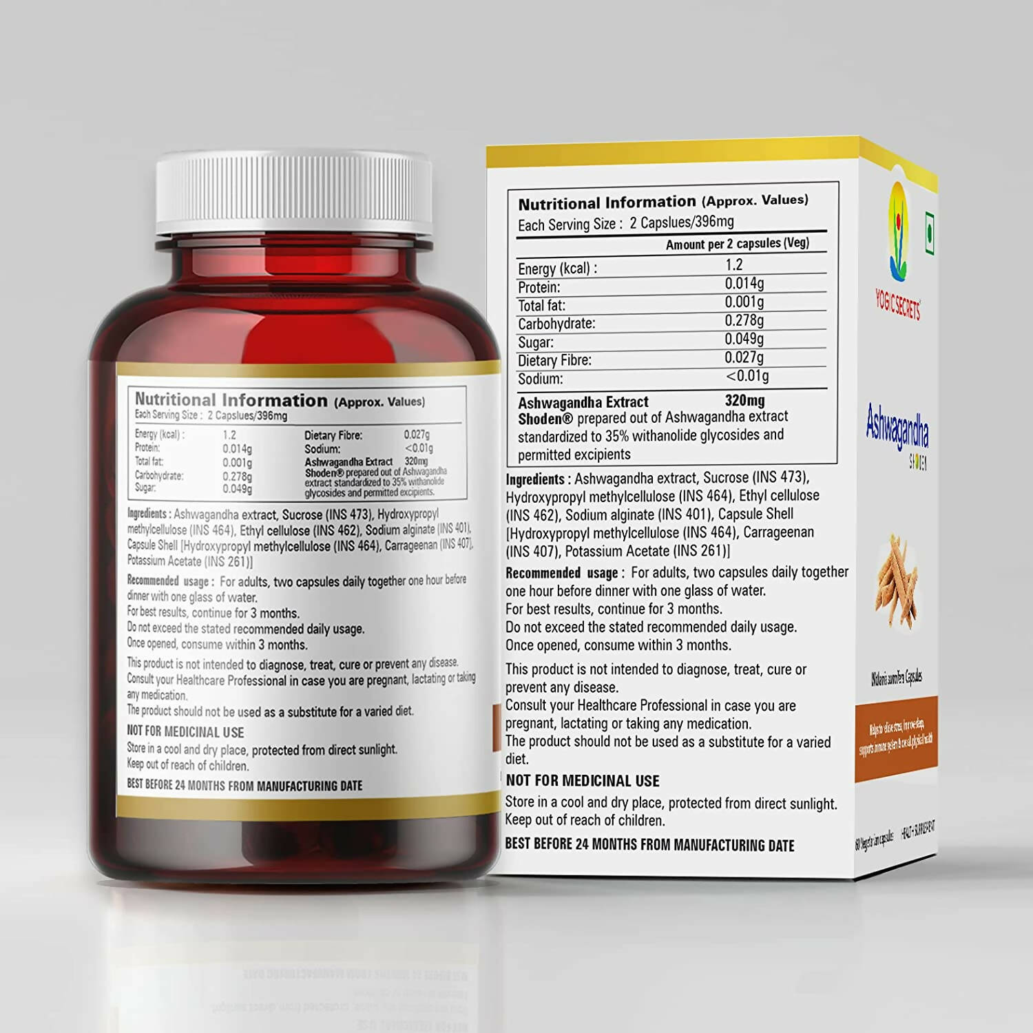 Yogic Secrets Ashwagandha Capsules