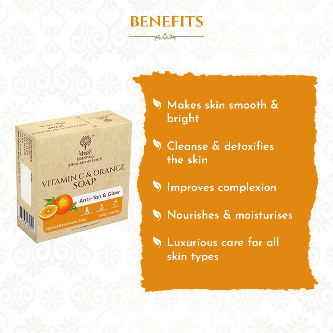 Khadi Essentials Vitamin C & Orange Handmade Herbal Soap - DrMediCart