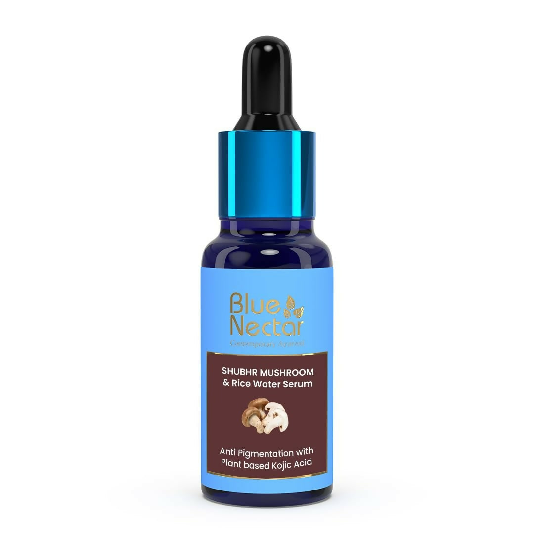 Buy Blue Nectar Plant Based Kojic Acid Serum with Rice Water & Mushroom for Pigmentation & Dark Spots Removal from DrMediCart, Ship from India to USA