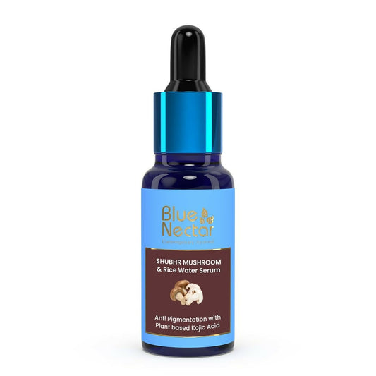 Buy Blue Nectar Plant Based Kojic Acid Serum with Rice Water & Mushroom for Pigmentation & Dark Spots Removal from DrMediCart, Ship from India to USA