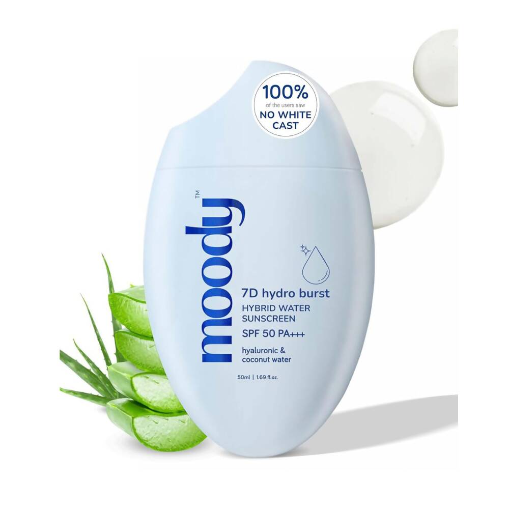 Moody Hybrid Water Sunscreen with SPF 50 PA +++