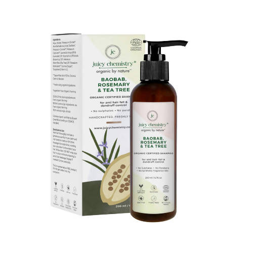 Juicy Chemistry Baobab Rosemary & Tea Tree Organic Shampoo