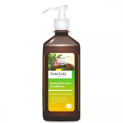 Axiom Mukti Gold Herbal Hair Wash + Conditioner