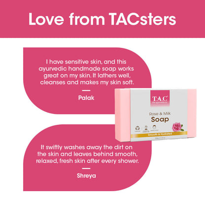 TAC - The Ayurveda Co. Rose & Milk Soap - DrMediCart