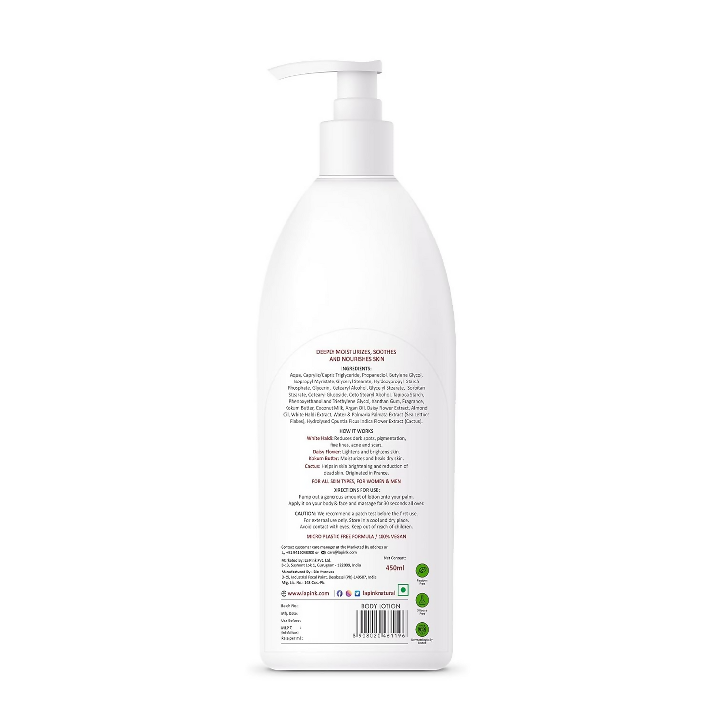 La Pink Soft & Shine Body Lotion With White Haldi
