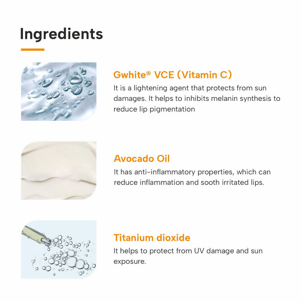 Dermatouch Vitamin C 1% Lip Balm For Dry & Chapped Lips