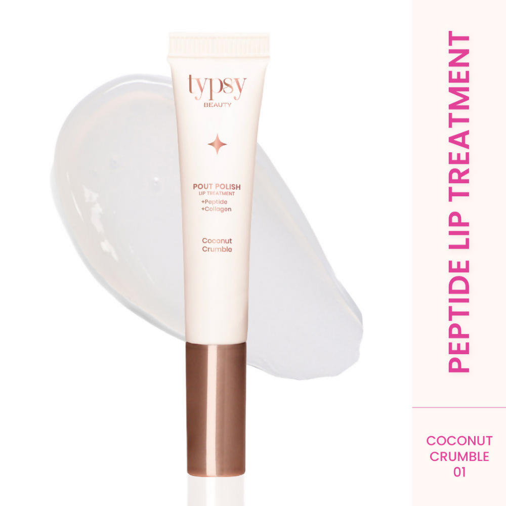 Typsy Beauty Pout Polish Peptide Lip Treatment Balm - 01 Coconut Crumble