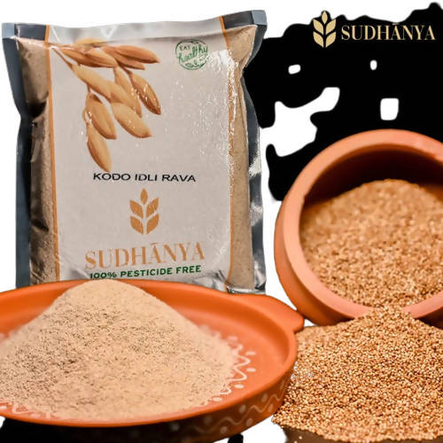 Sudhanya Organic Kodo Millet Idli Rava | Instant Breakfast Mix | Easy & Ready to Cook