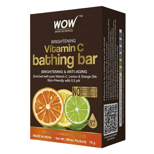 Buy Wow Skin Science Brightening Vitamin C Bathing Bar from DrMediCart, Ship from India to USA