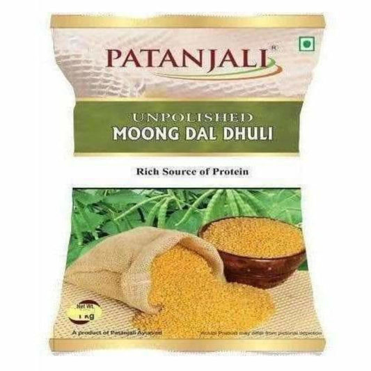 Buy Patanjali Unpolished Moong Dal Dhuli (1 kg) from DrMediCart, Ship from India to USA