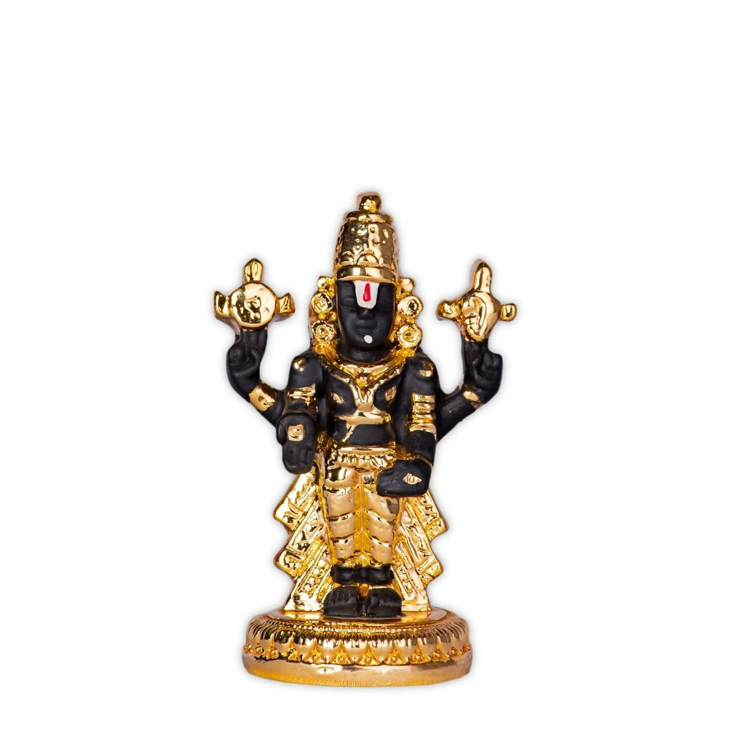 Buy House Of Wemy Gold-Polished Premium Balaji Statue