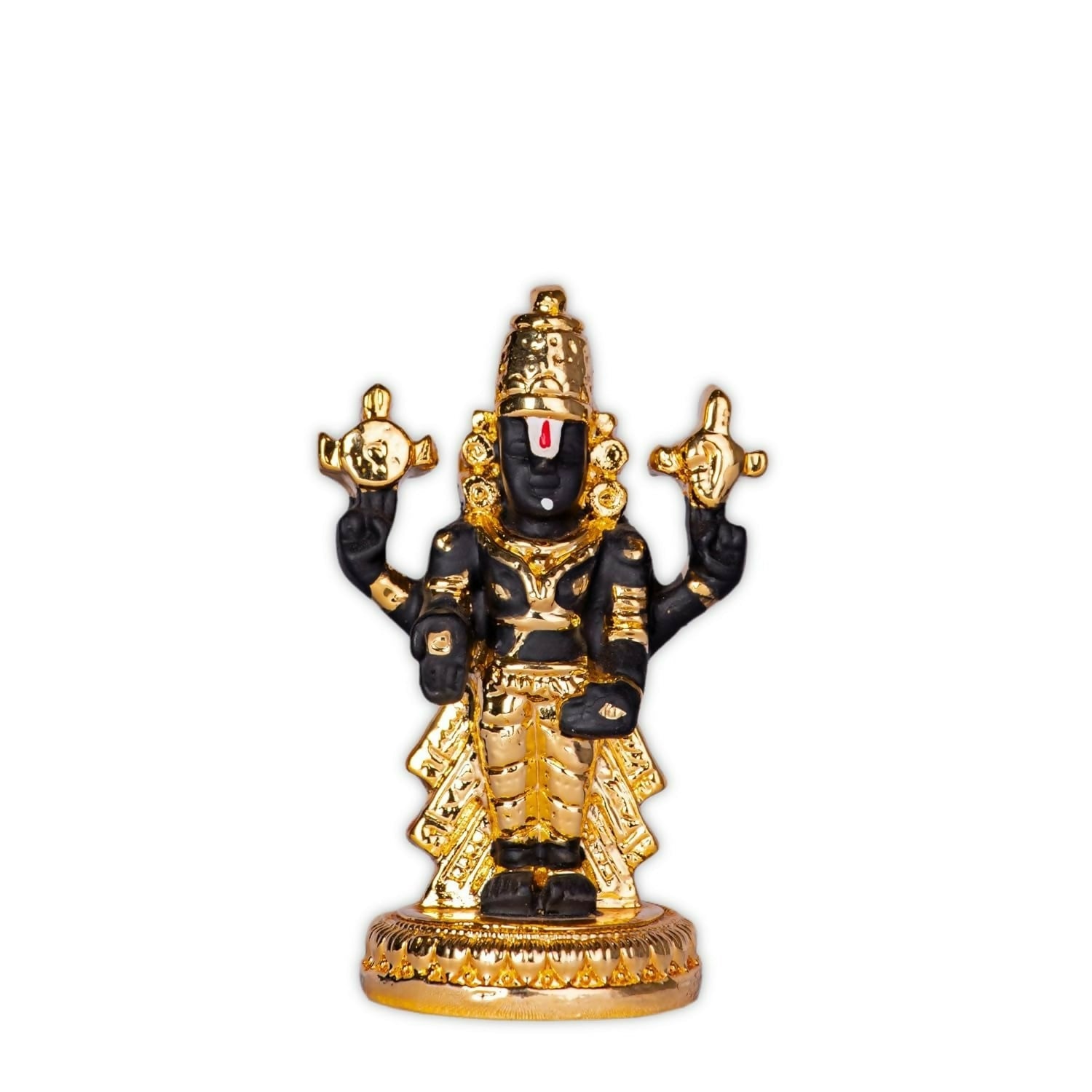Buy House Of Wemy Gold-Polished Premium Balaji Statue