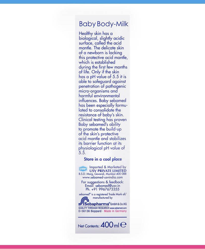 Sebamed Baby Body Milk For Dry Skin, Daily Moisturisation