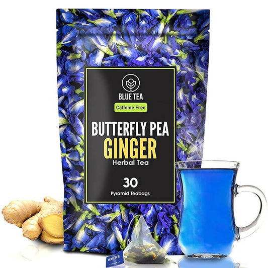 Buy Blue Tea Butterfly Pea Ginger Herbal Tea Bags from DrMediCart, Ship from India to USA