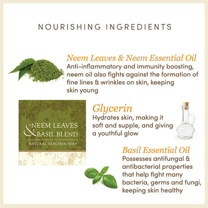 The Earth Reserve Neem Leaves & Basil Blend Soap