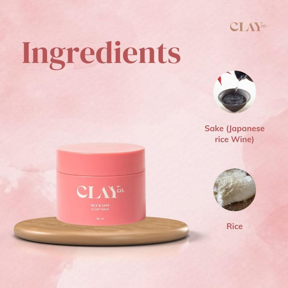 Clayco Rice & Sake Sleep mask with Vitamin C