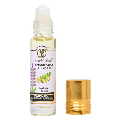 Tatvik Ayurveda Shuddhabuti Headache & Pain Releiving Oil (Lemongrass, Ginger & Tulsi)