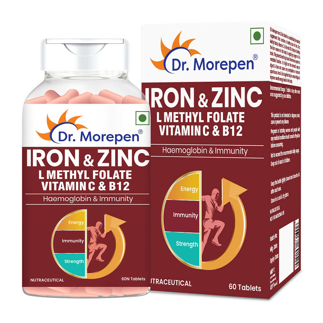 Buy dr morepen iron zinc tablets from DrMediCart, Ship from India to USA