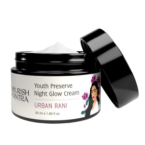 Nourish Mantra Urban Rani Face Night Glow Cream Youth Preserve with Retinol
