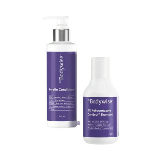 BeBodywise 1% Ketoconazole Dandruff Shampoo and Keratin Conditioner - DrMediCart