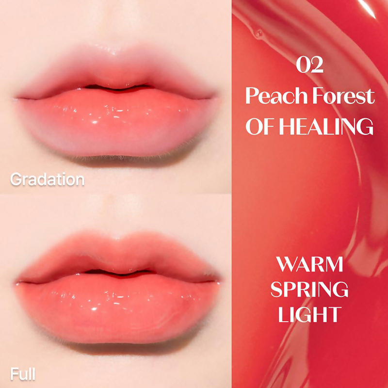 Etude House Over Glowy Tint - 02 Peach Forest Of Healing