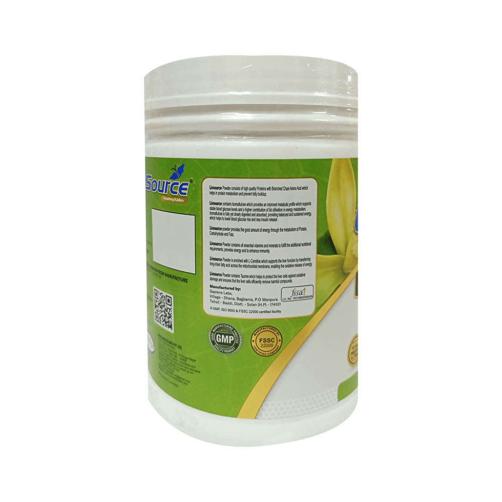 Invig LivSource Powder with Protein & BCAA for Muscle Growth, Sugar & Gluten Free - Flavour Vanilla