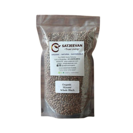 Buy Satjeevan Organic Masoor Whole Black from DrMediCart, Ship from India to USA