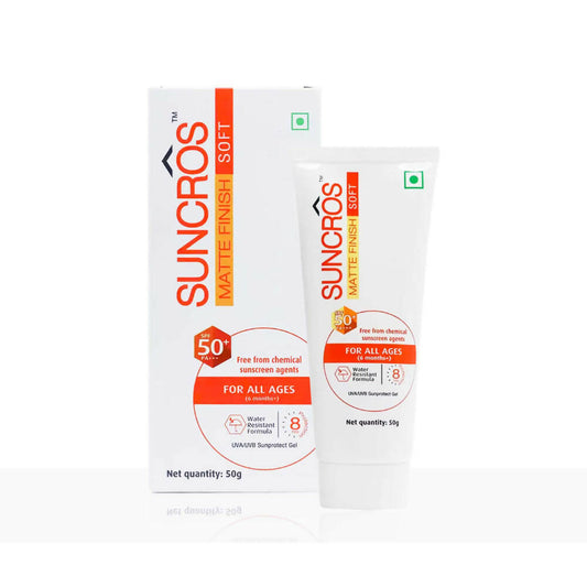 Buy Suncros Matte Finish Soft Gel SPF 50+ from DrMediCart, Ship from India to USA