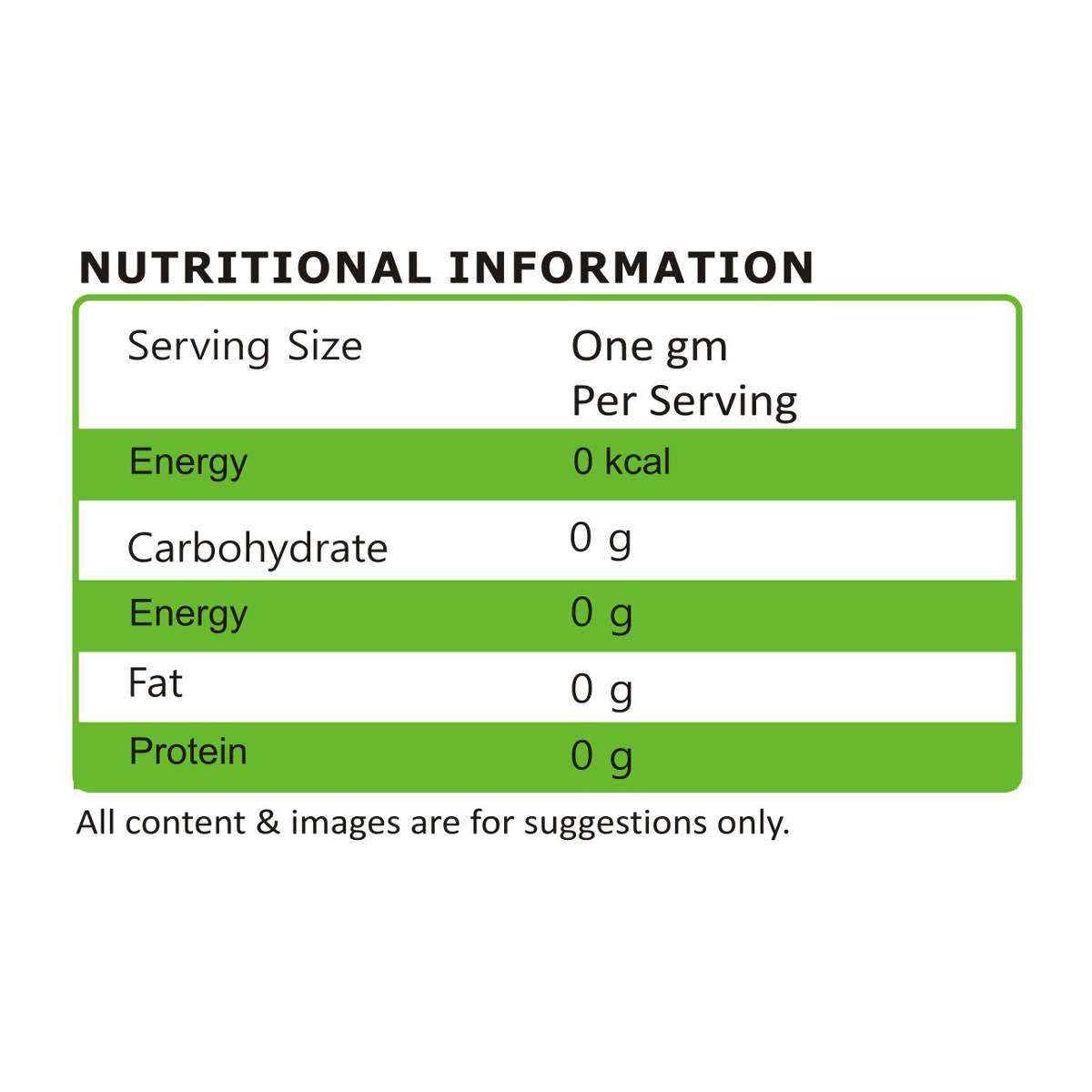 Zevic Stevia Zero Calorie Powder