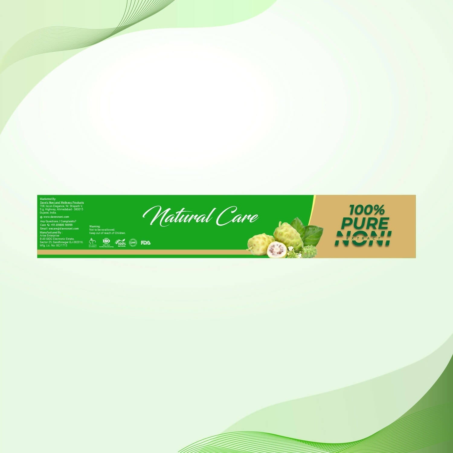 The Dave's Noni 24 Hour Oral Care Toothpaste - Drmedicart