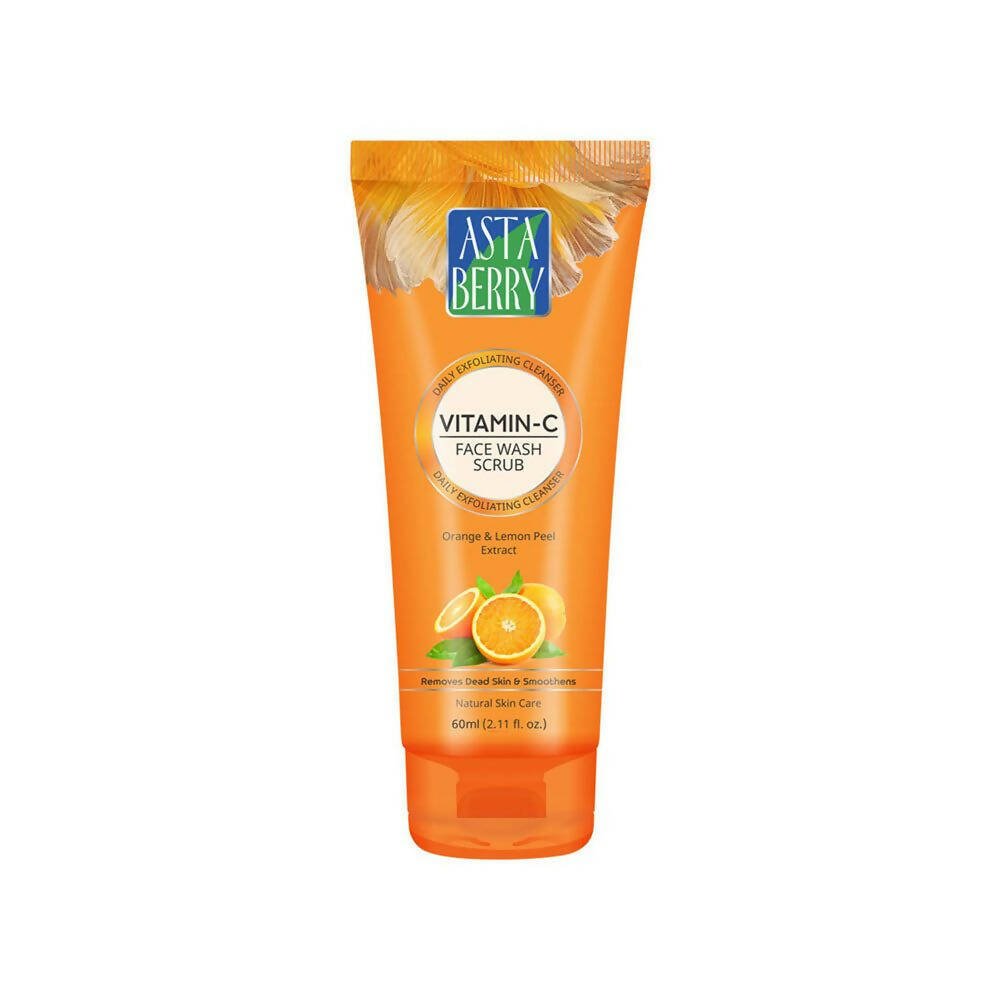 Astaberry Vitamin C Face Wash Scrub-Daily Exfoliating Cleanser
