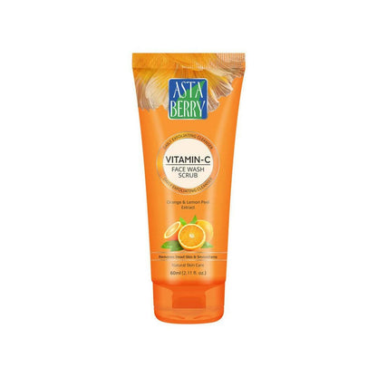 Astaberry Vitamin C Face Wash Scrub-Daily Exfoliating Cleanser
