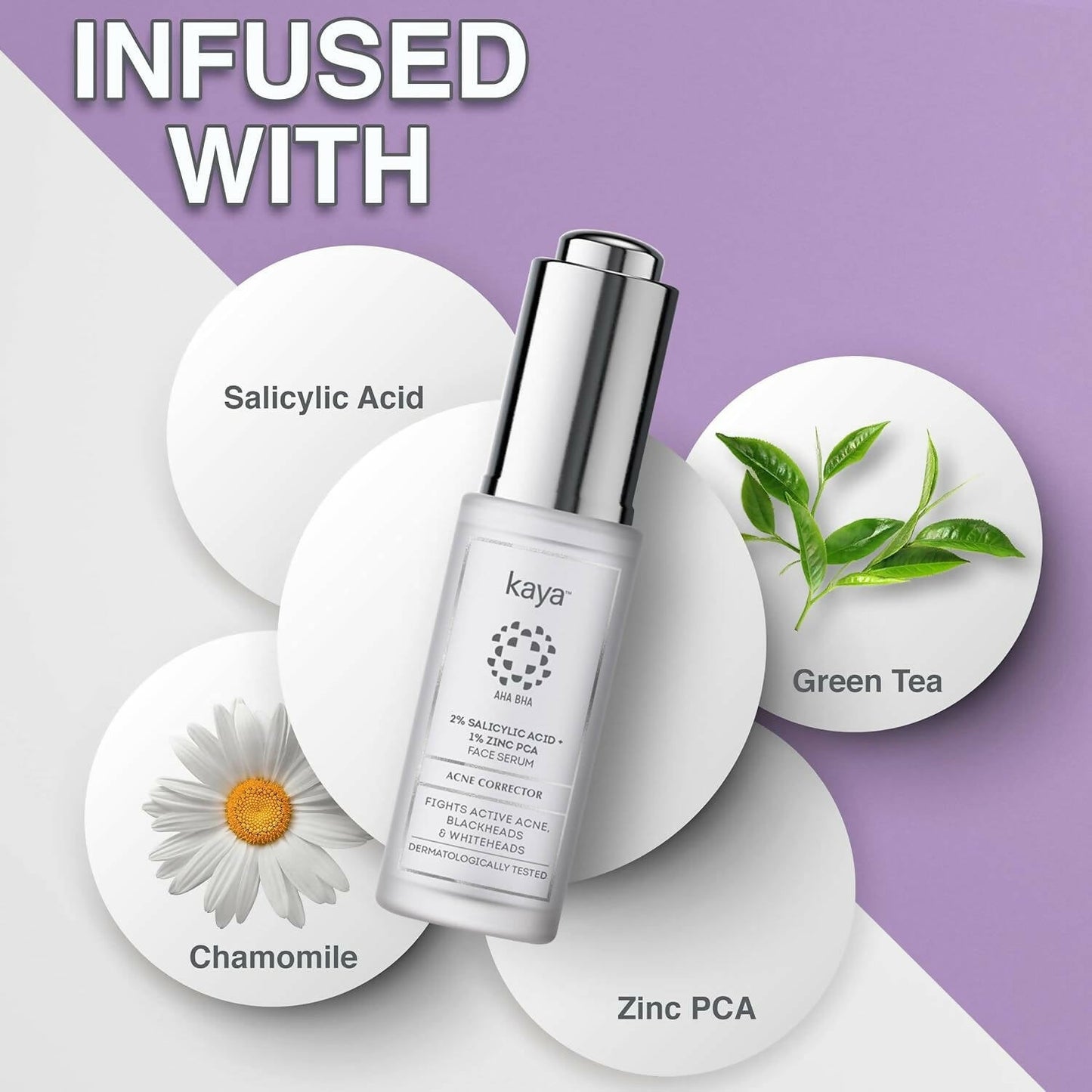 Buy Kaya 2% Salicylic Acid + 1% Zinc PCA Face Serum from DrMediCart, Ship from India to USA