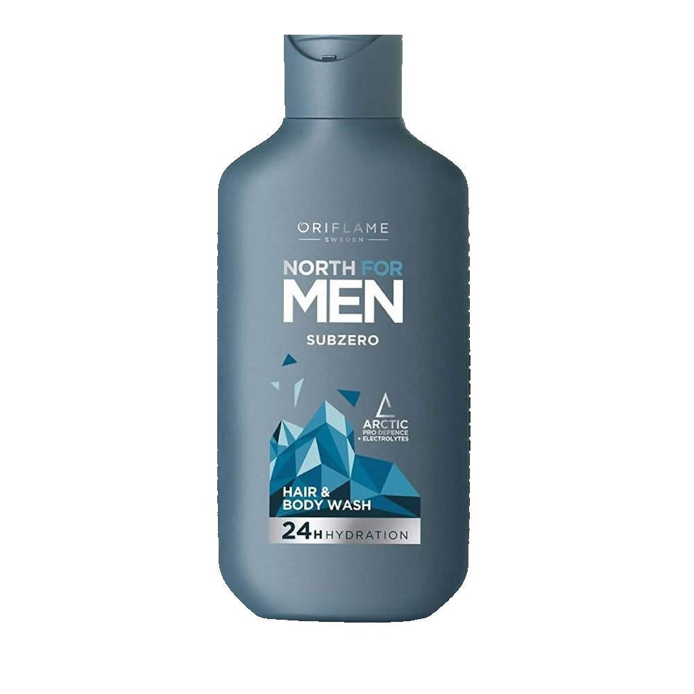 Buy Oriflame North For Men Subzero Hair & Body Wash - 24H Hydration from DrMediCart, Ship from India to USA