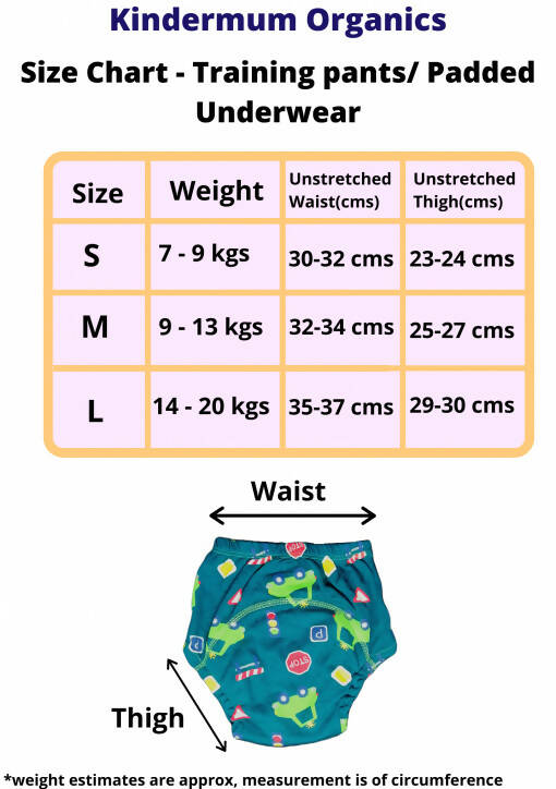 Kindermum Assorted Training Pants Set Of 6 For Kids