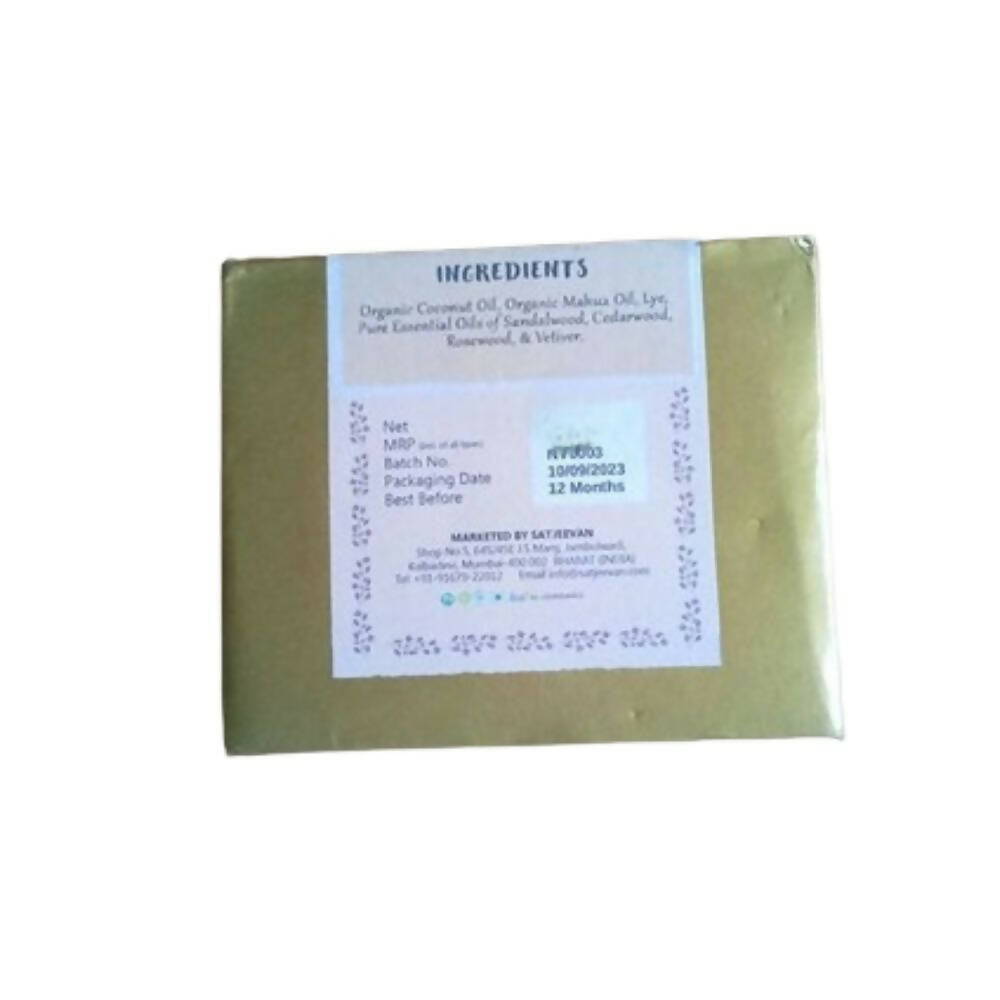 Buy Satjeevan Organic Cedar Sandalwood Soap from DrMediCart, Ship from India to USA